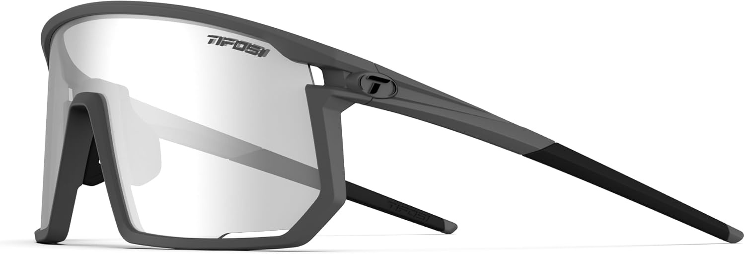 Tifosi Moab Full Frame Cycling Sunglasses – Baseball, Pickleball(Matte Gunmetal (Light Night Fototec))