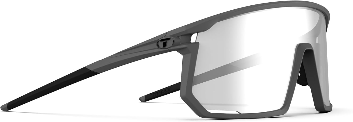 Tifosi Moab Full Frame Cycling Sunglasses – Baseball, Pickleball(Matte Gunmetal (Light Night Fototec))