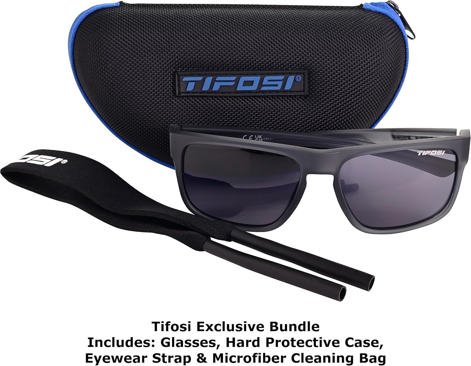 Tifosi Optics Swick Sunglass Bundles(Satin Vapor/Smoke)
