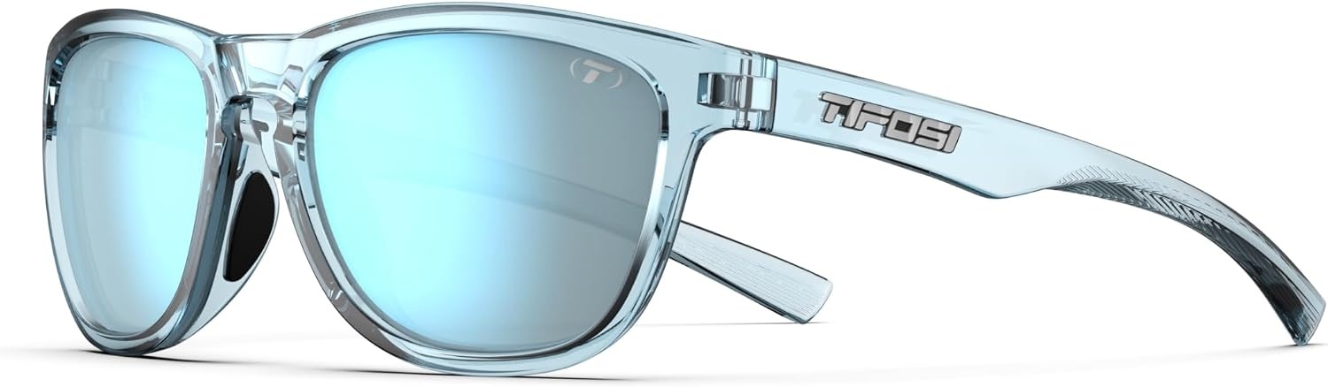 Tifosi Swank S Small-Fit Lifestyle Tangle Free Sunglasses(Blue Horizon (Smoke Bright Blue Mirror))