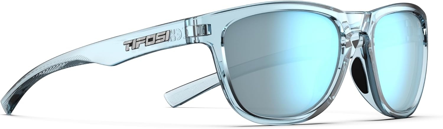 Tifosi Swank S Small-Fit Lifestyle Tangle Free Sunglasses(Blue Horizon (Smoke Bright Blue Mirror))
