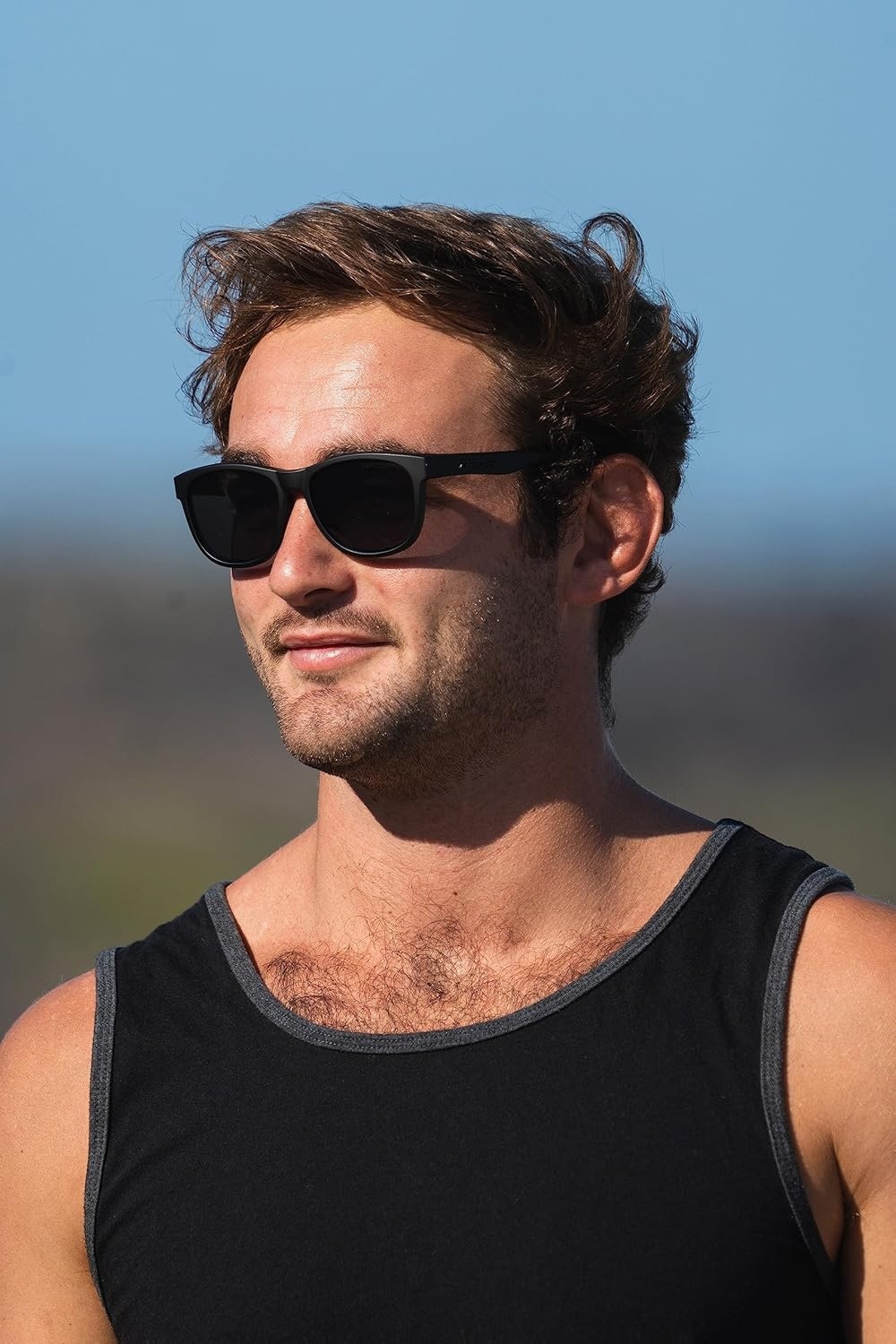 Tifosi Optics Swank Sunglasses Bundle with Case and Eyewear Straps(Blackout/Smoke)