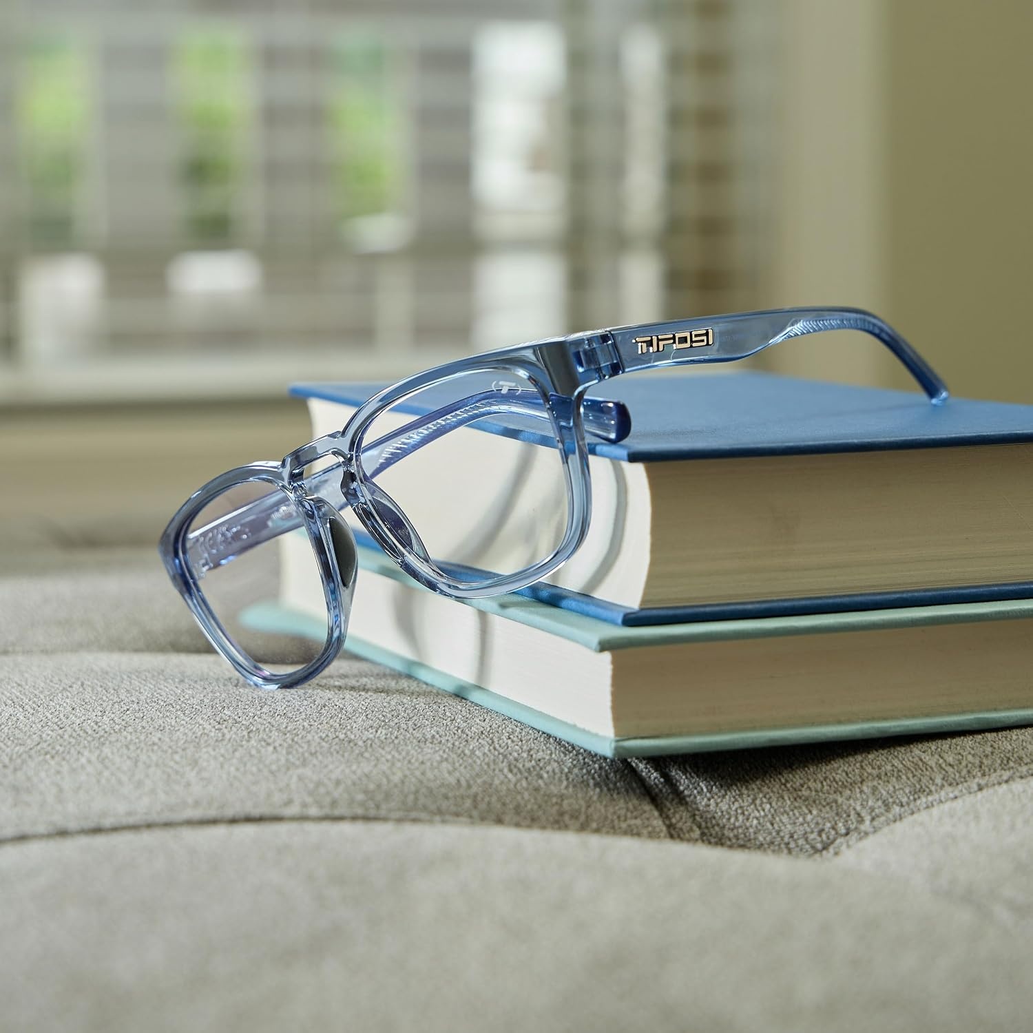 Tifosi Optics Smirk Reader Glasses (Crystal Denim, 1.5, x)