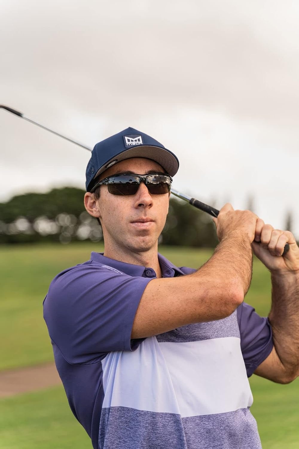 Rivet Sport Sunglasses, Ideal For Cycling, Golf, Pickleball, Running And Tennis(Blackout (Smoke/Ac Red/Clear))