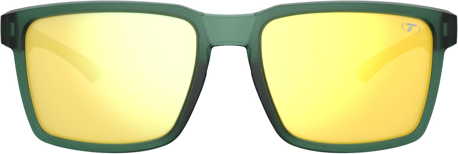 Tifosi Sylo Lifestyle Sunglasses – Men & Women, Golf, Running, Shatterproof(Forest Vapor (Smoke Yellow Mirror))
