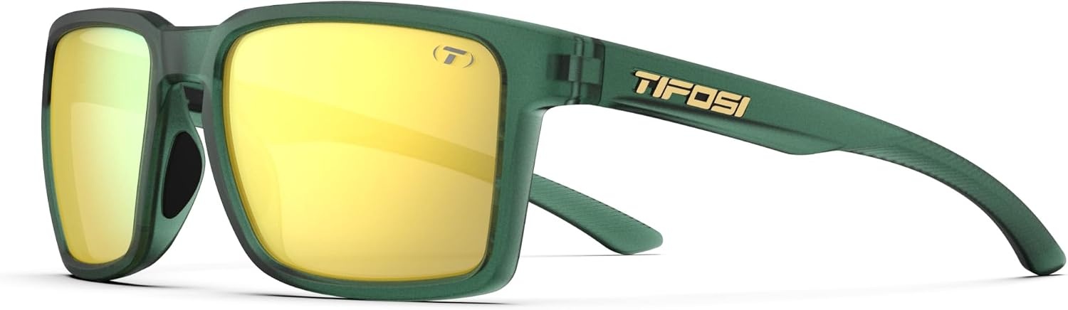 Tifosi Sylo Lifestyle Sunglasses – Men & Women, Golf, Running, Shatterproof(Forest Vapor (Smoke Yellow Mirror))