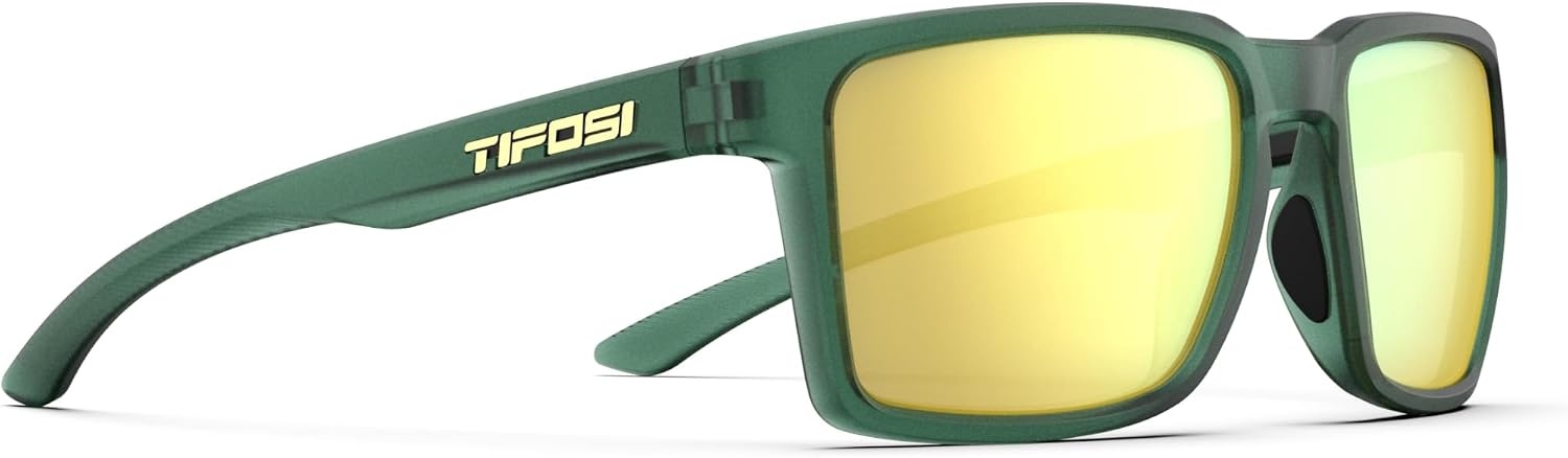 Tifosi Sylo Lifestyle Sunglasses – Men & Women, Golf, Running, Shatterproof(Forest Vapor (Smoke Yellow Mirror))