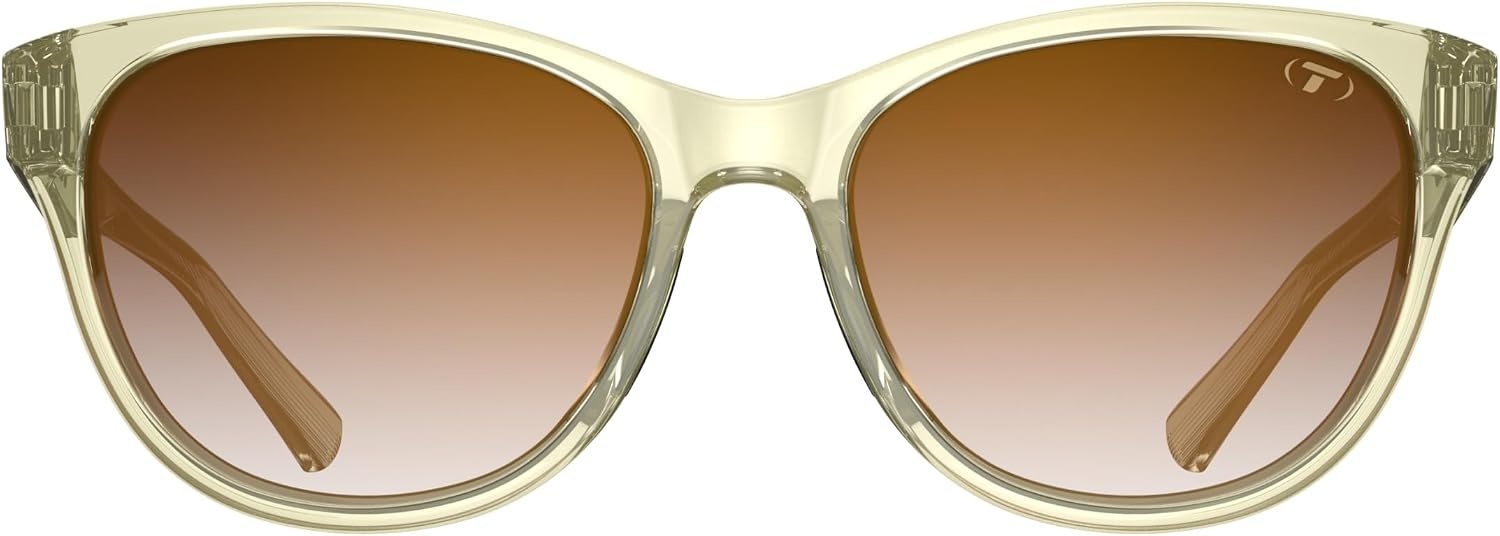 Tifosi Optics Stella Sunglasses(Crystal Champagne (Brown Gradient))