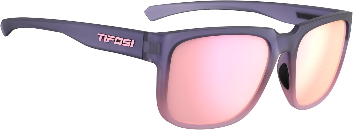 Tifosi Shumo Oversized Sunglasses – Cycling, Golf, Pickleball, Running(Midnight Coral (Pink Mirror Lens))