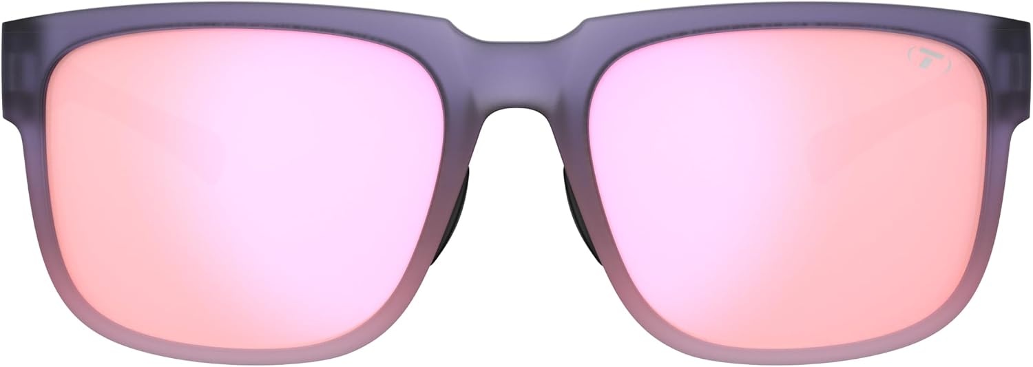 Tifosi Shumo Oversized Sunglasses – Cycling, Golf, Pickleball, Running(Midnight Coral (Pink Mirror Lens))