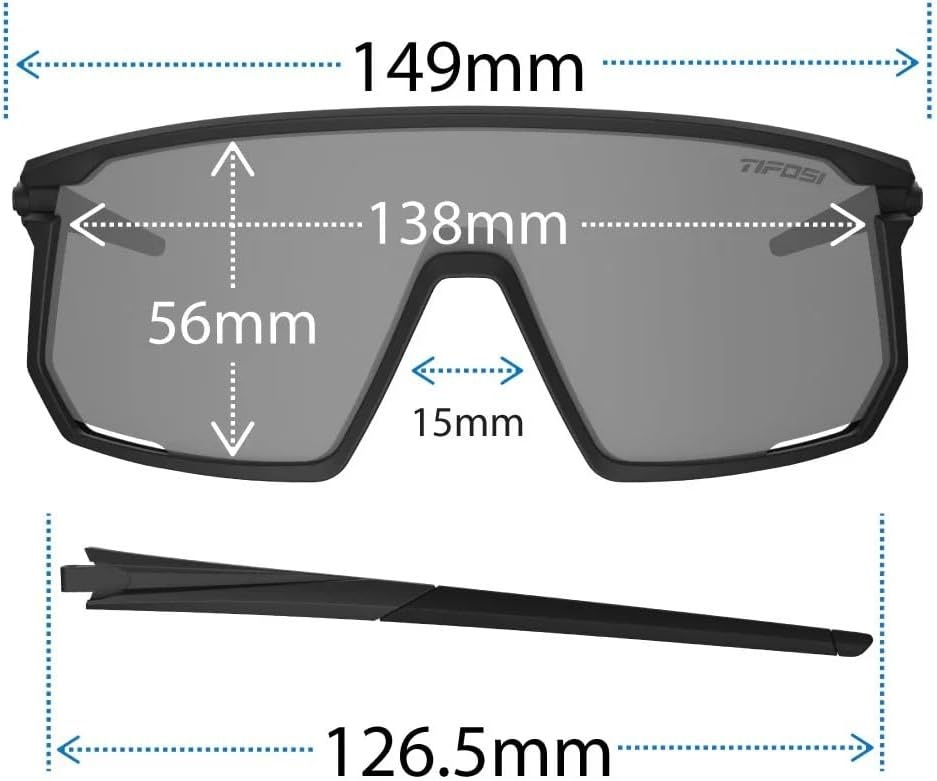 Tifosi Optics Moab Sunglasses (Matte White (Clarion Blue/AC Red/Clear))