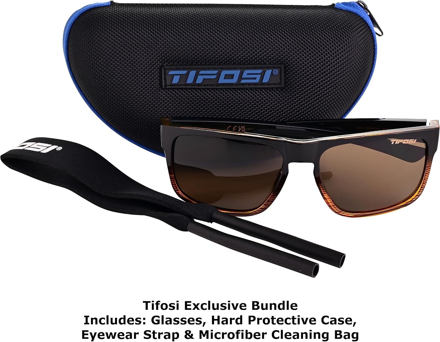 Tifosi Optics Swick Sunglass Bundles(Brown Fade/Brown)
