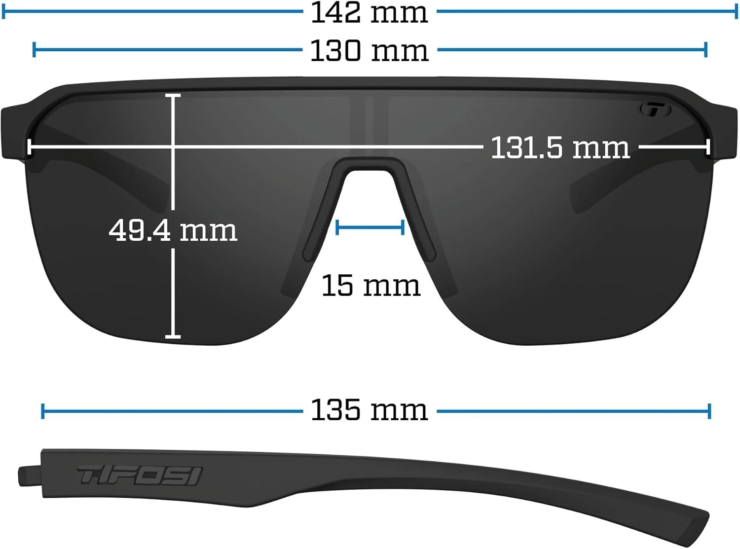 Tifosi Optics Sanctum SL Sunglasses(Blackout (Smoke Polarized))