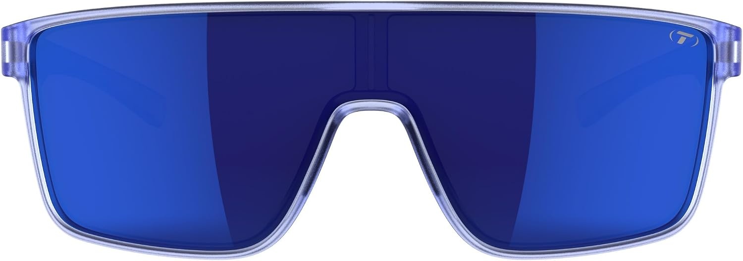 Tifosi Sanctum Sunglasses, Ideal For Cycling, Golf, Hiking, Running, Tennis & Pickleball, Lifestyle(Ice Blue  Cobalt Blue Mirror)