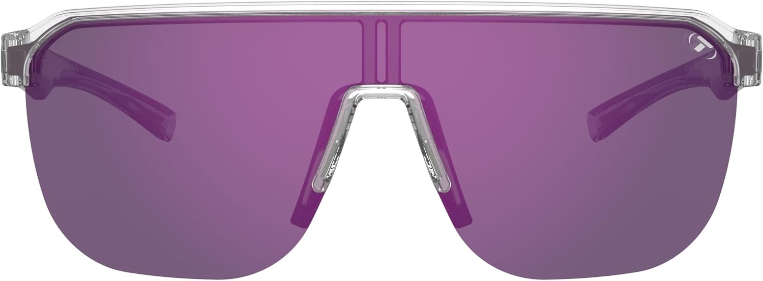 Tifosi Optics Sanctum SL Sunglasses(Crystal Clear (Purple Mirror Ar))