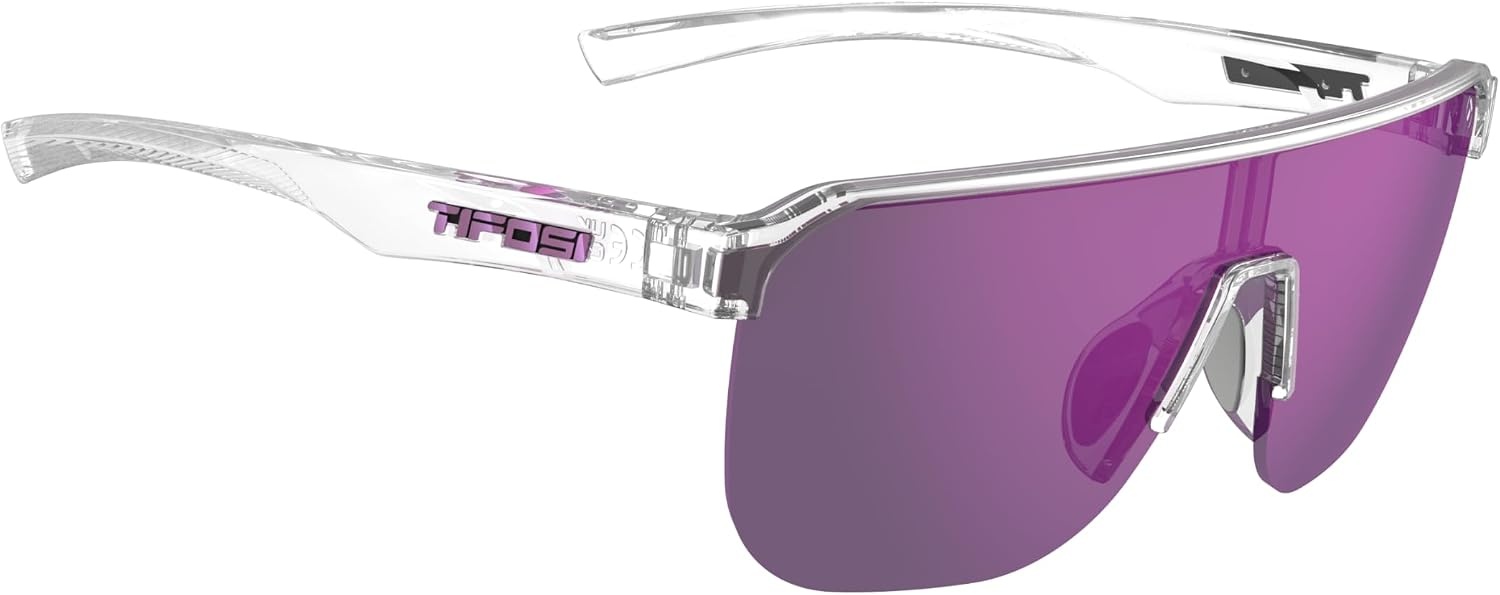 Tifosi Optics Sanctum SL Sunglasses(Crystal Clear (Purple Mirror Ar))