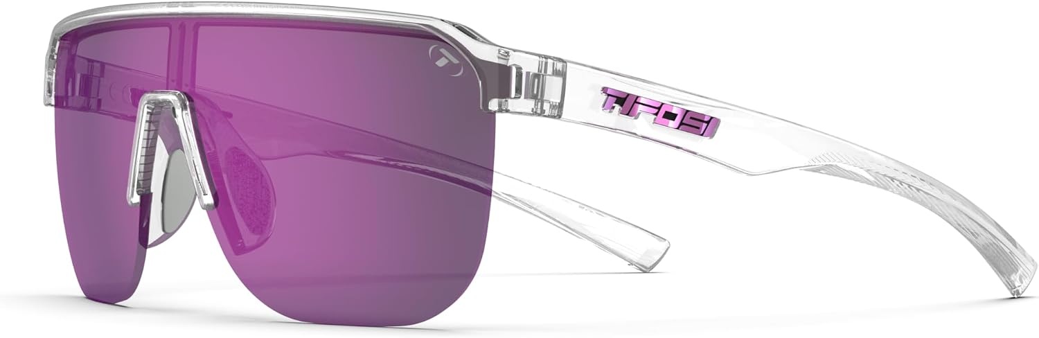 Tifosi Optics Sanctum SL Sunglasses(Crystal Clear (Purple Mirror Ar))