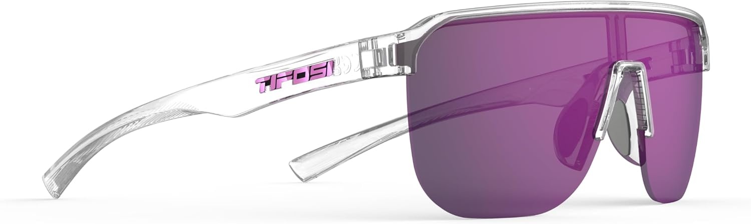 Tifosi Optics Sanctum SL Sunglasses(Crystal Clear (Purple Mirror Ar))