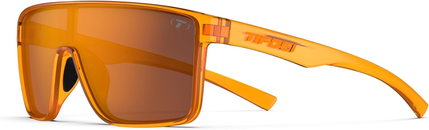 Tifosi Sanctum Sunglasses, Ideal For Cycling, Golf, Hiking, Running, Tennis & Pickleball, Lifestyle(Neon Amber Blaze (Atomic Orange Mirror With Anti Reflective Coating (Ar)))