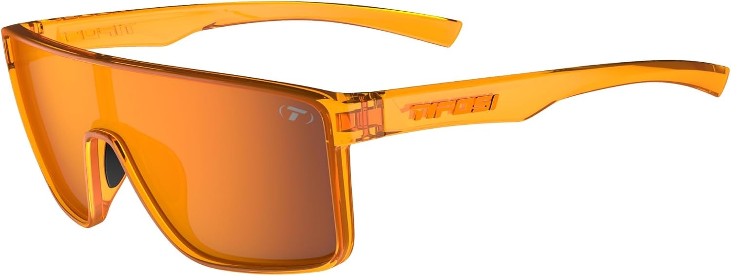 Tifosi Sanctum Sunglasses, Ideal For Cycling, Golf, Hiking, Running, Tennis & Pickleball, Lifestyle(Neon Amber Blaze (Atomic Orange Mirror With Anti Reflective Coating (Ar)))