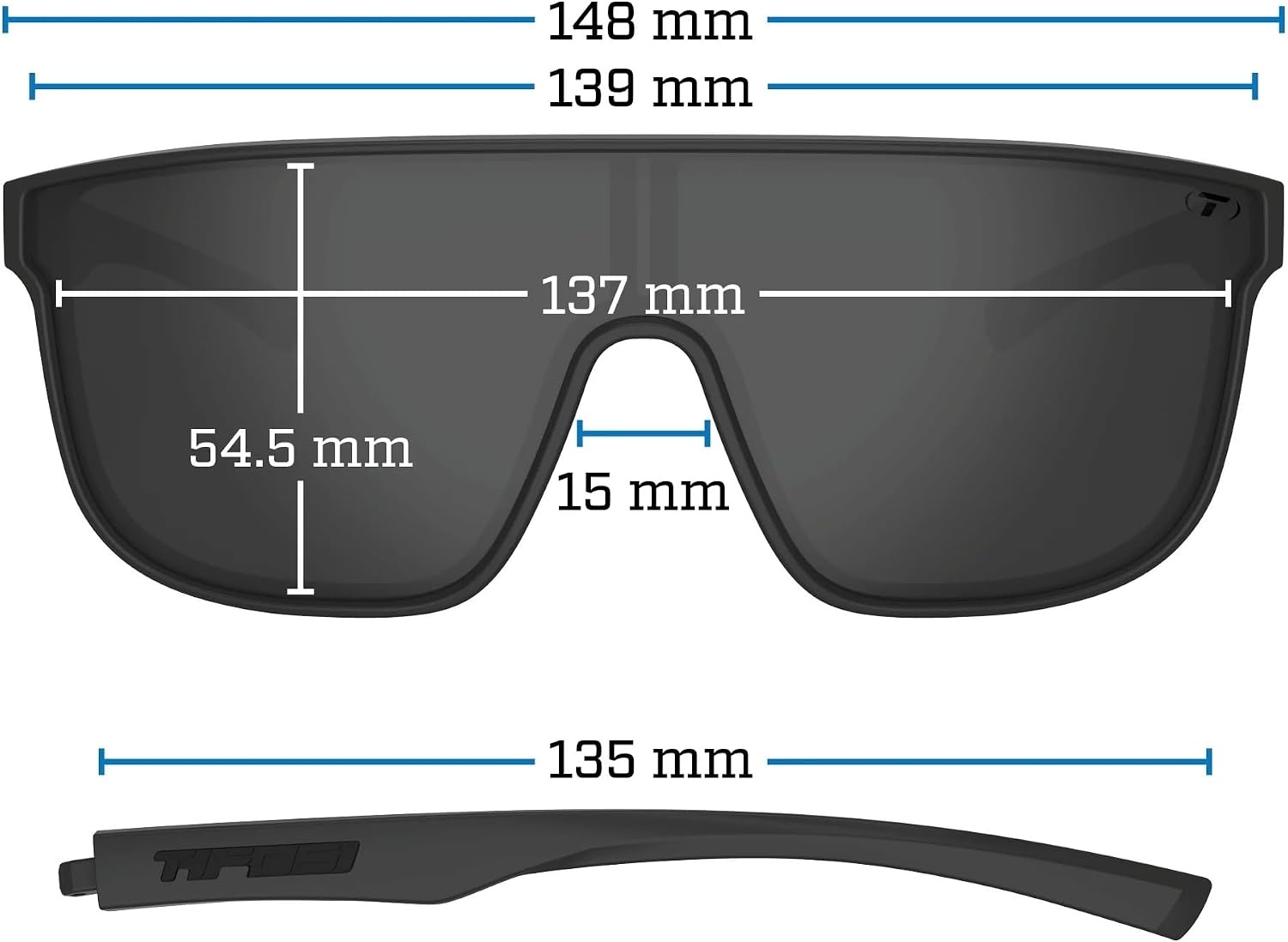Tifosi Optics Sanctum XL Sunglasses(Midnight Vapor (Cobalt Blue Mirror))