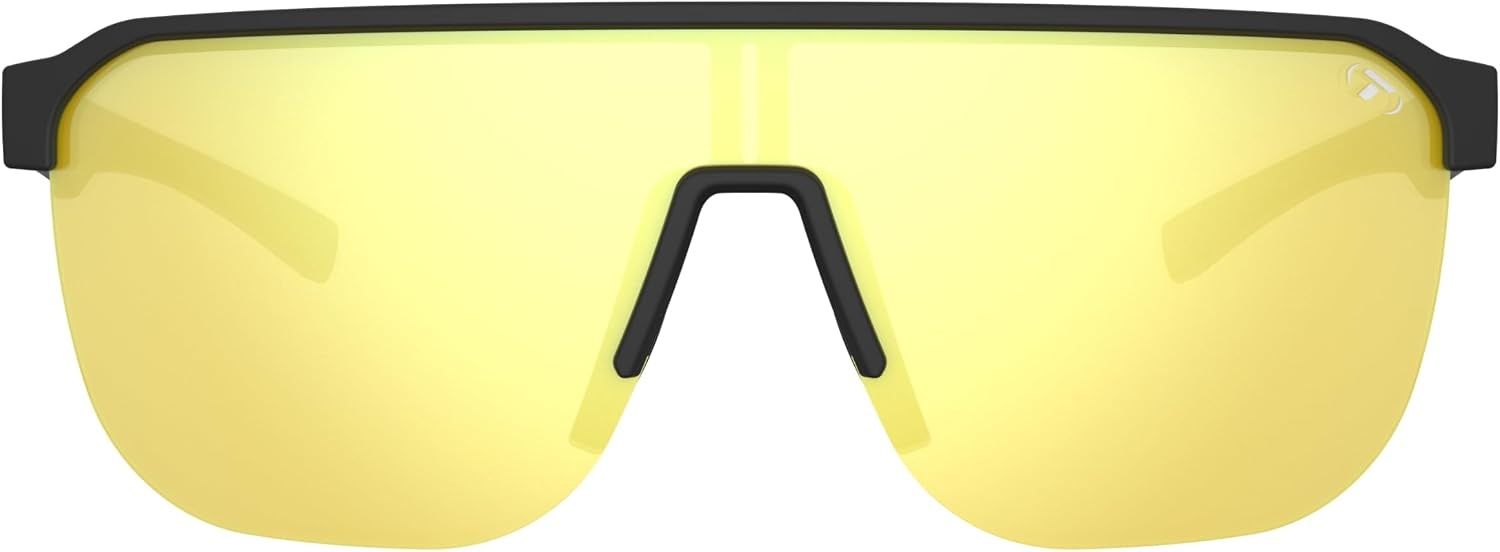 Tifosi Optics Sanctum SL Sunglasses(Matte Black (Smoke Yellow Mirror))