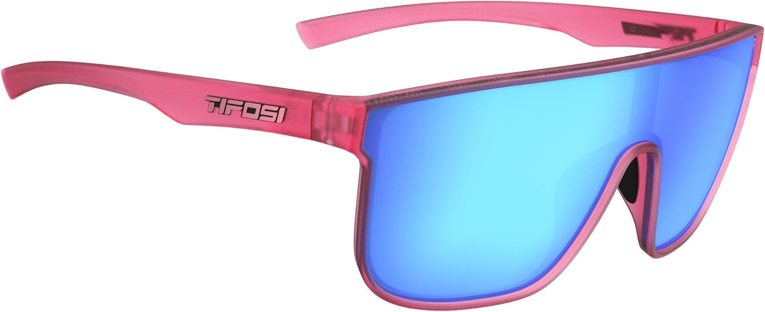 Tifosi Optics Sanctum XL Sunglasses(Matte Crystal Pink (Sky Blue Mirror))