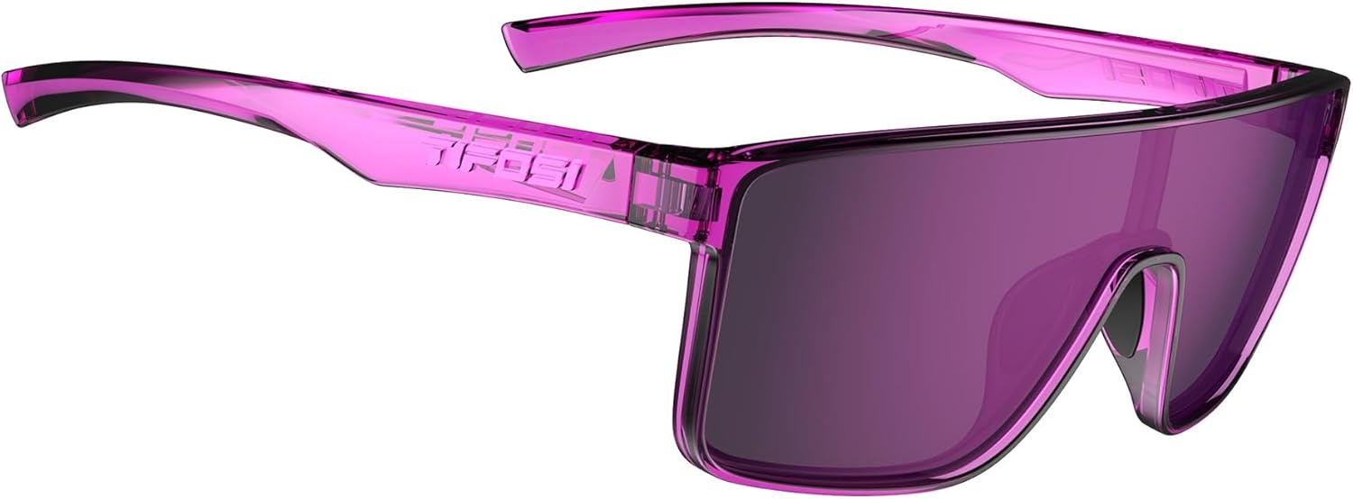 Tifosi Sanctum Sunglasses, Ideal For Cycling, Golf, Hiking, Running, Tennis & Pickleball, Lifestyle(Neon Purple Punch (Purple Mirror With Ar))