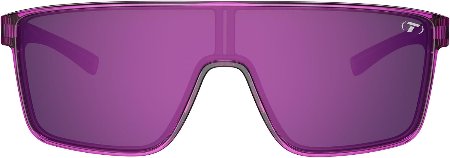 Tifosi Sanctum Sunglasses, Ideal For Cycling, Golf, Hiking, Running, Tennis & Pickleball, Lifestyle(Neon Purple Punch (Purple Mirror With Ar))