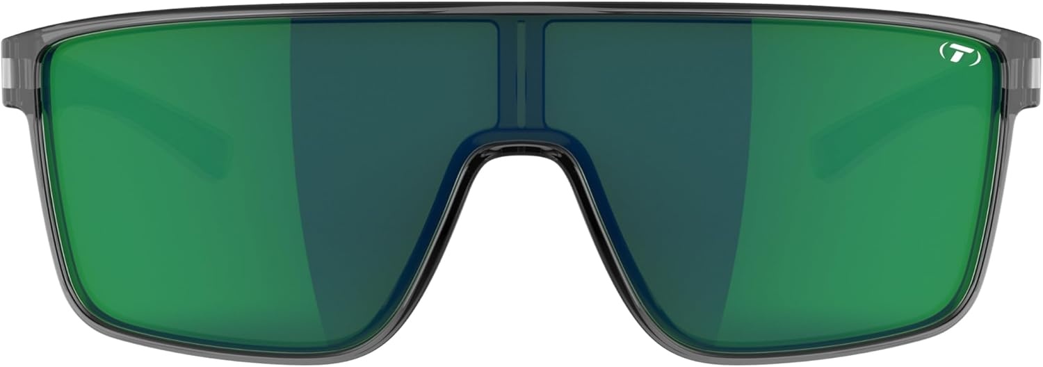 Tifosi Sanctum Sunglasses, Ideal For Cycling, Golf, Hiking, Running, Tennis & Pickleball, Lifestyle(Crystal Smoke (Smoke Green Mirror))