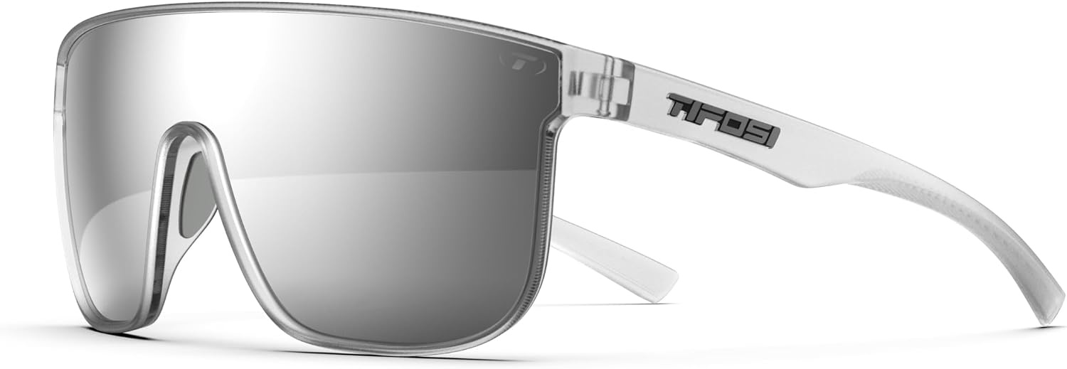 Tifosi Optics Sanctum XL Sunglasses(Satin Clear (Silver Mirror))