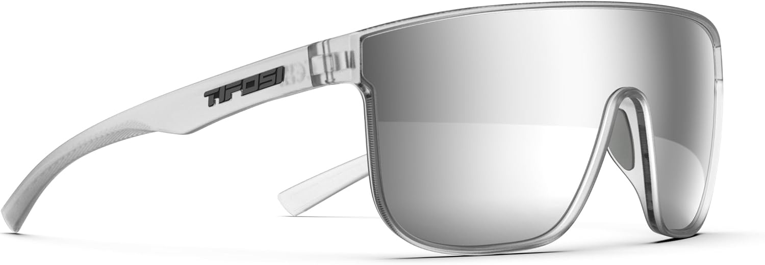 Tifosi Optics Sanctum XL Sunglasses(Satin Clear (Silver Mirror))