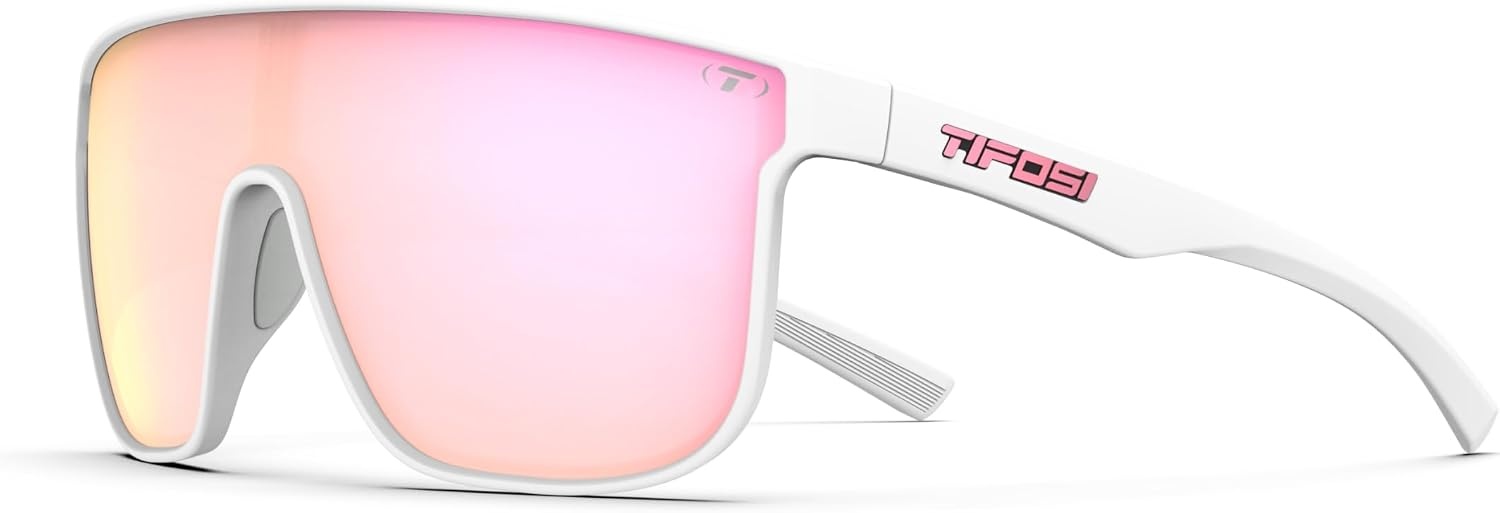 Tifosi Optics Sanctum XL Sunglasses(Matte White (Pink Mirror))