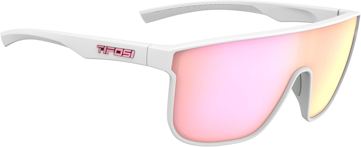 Tifosi Optics Sanctum XL Sunglasses(Matte White (Pink Mirror))