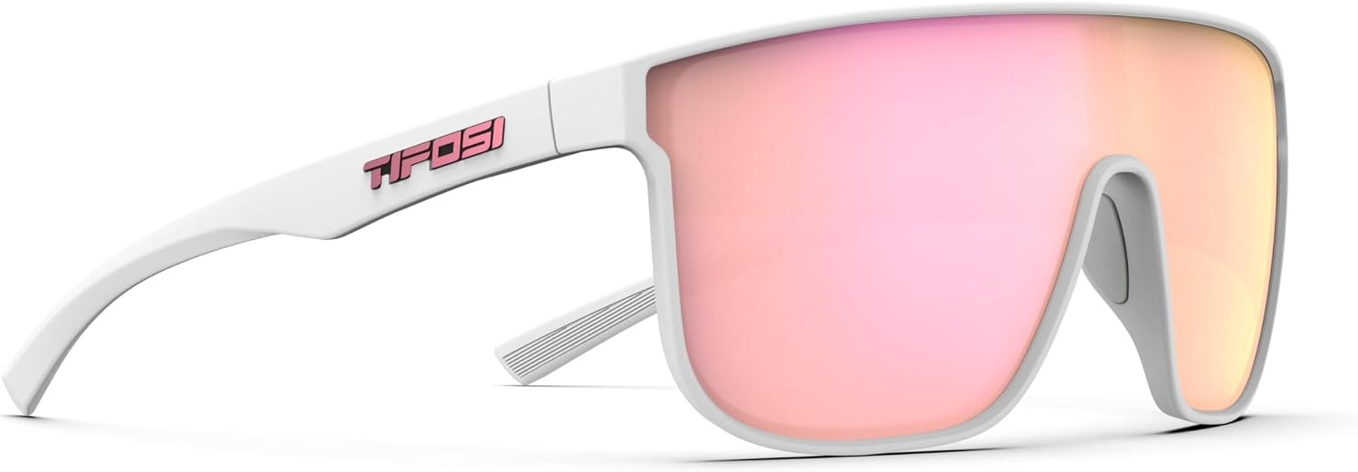 Tifosi Optics Sanctum XL Sunglasses(Matte White (Pink Mirror))