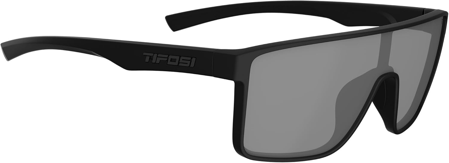 Tifosi Sanctum Sunglasses, Ideal For Cycling, Golf, Hiking, Running, Tennis & Pickleball, Lifestyle(Blackout (Smoke))