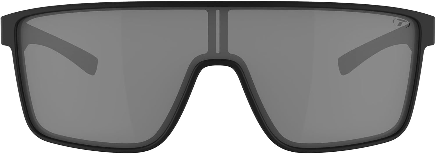 Tifosi Sanctum Sunglasses, Ideal For Cycling, Golf, Hiking, Running, Tennis & Pickleball, Lifestyle(Blackout (Smoke))