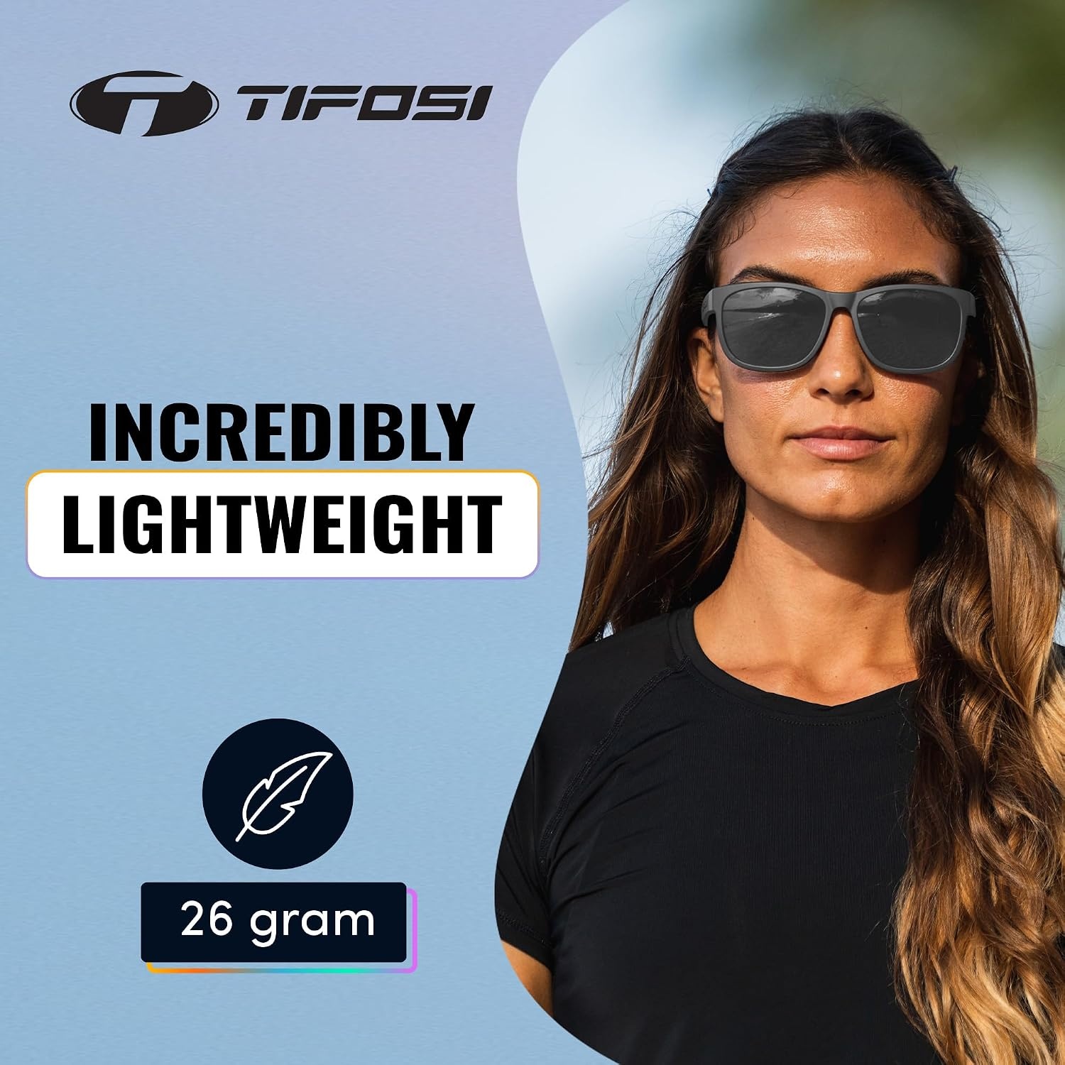 Tifosi Swick Sport Sunglasses – Ideal For Cycling, Golf, Hiking, Pickleball, Running, Tennis and Great Lifestyle Look(Satin Vapor/Smoke)
