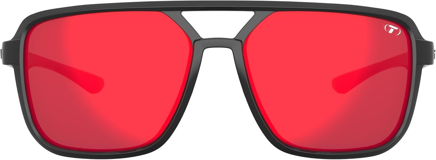 Tifosi Optics Salto Sunglasses(Blackout (Smoke Red Mirror))
