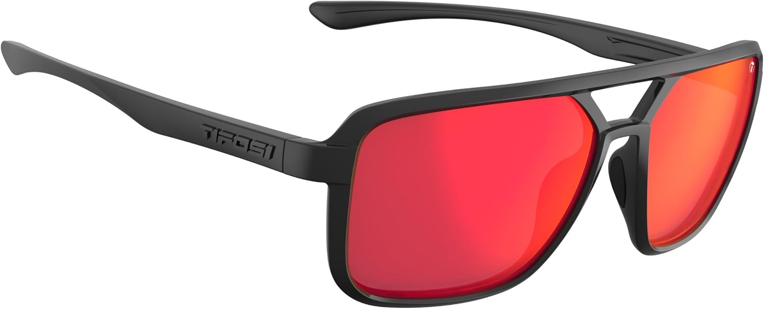 Tifosi Optics Salto Sunglasses(Blackout (Smoke Red Mirror))