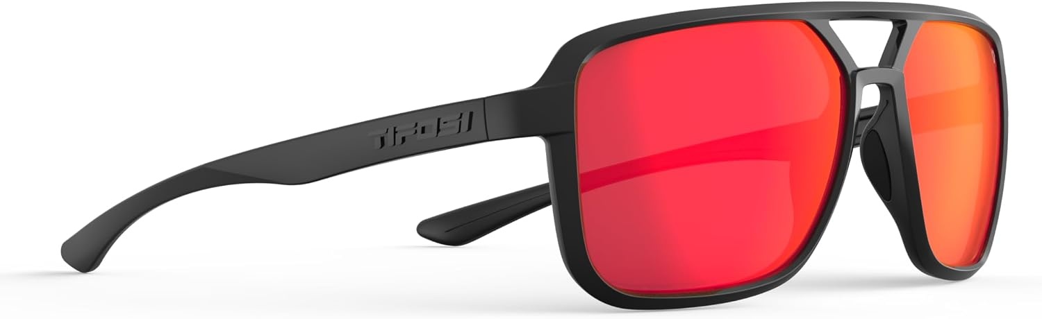 Tifosi Optics Salto Sunglasses(Blackout (Smoke Red Mirror))