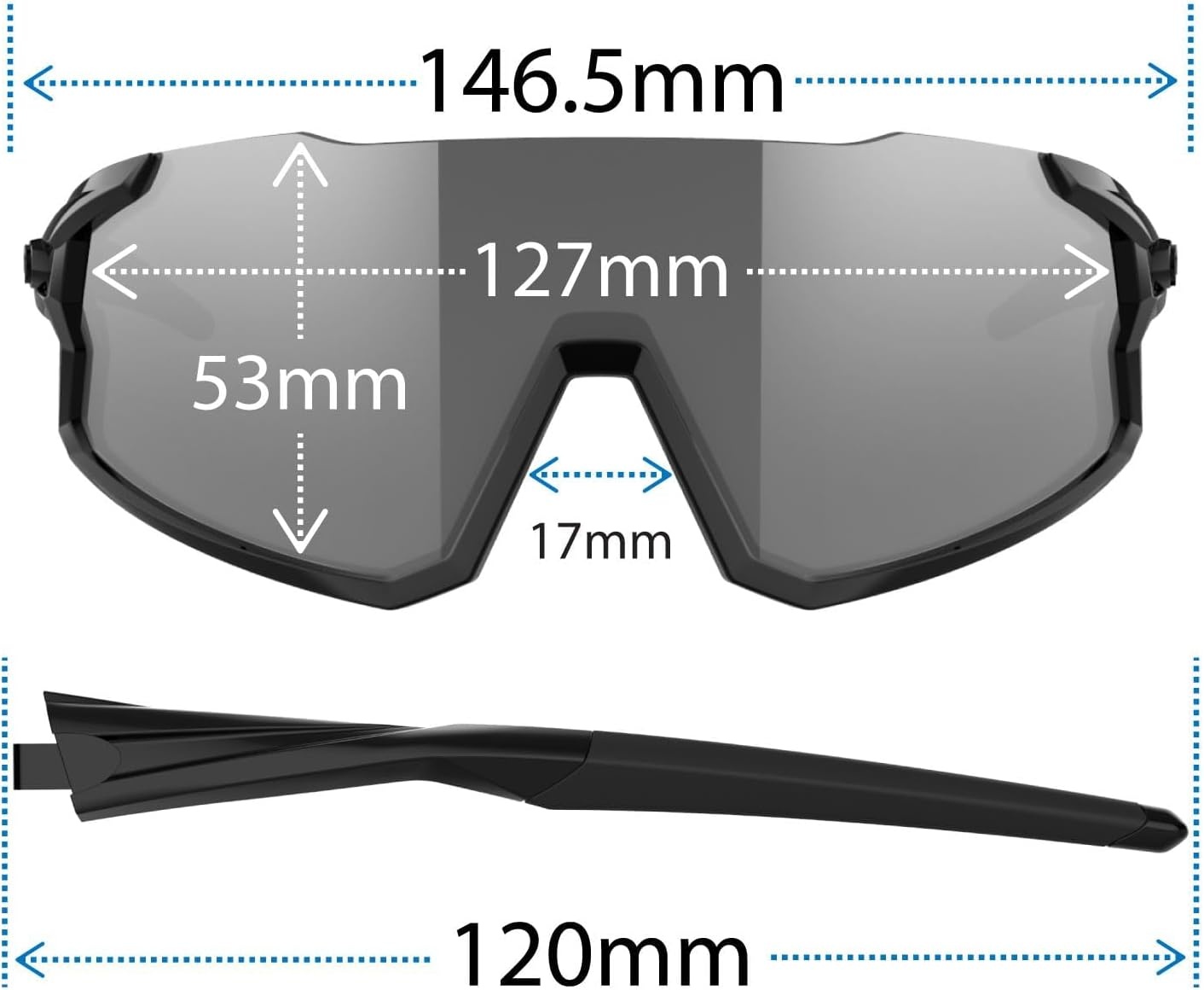 Tifosi Optics Stash Sunglasses – Ideal For Cycling (Gravel, MTB & Road), Baseball, Softball & Pickleball(Crystal Clear (Clarion Purple/Ac Red/Clear))