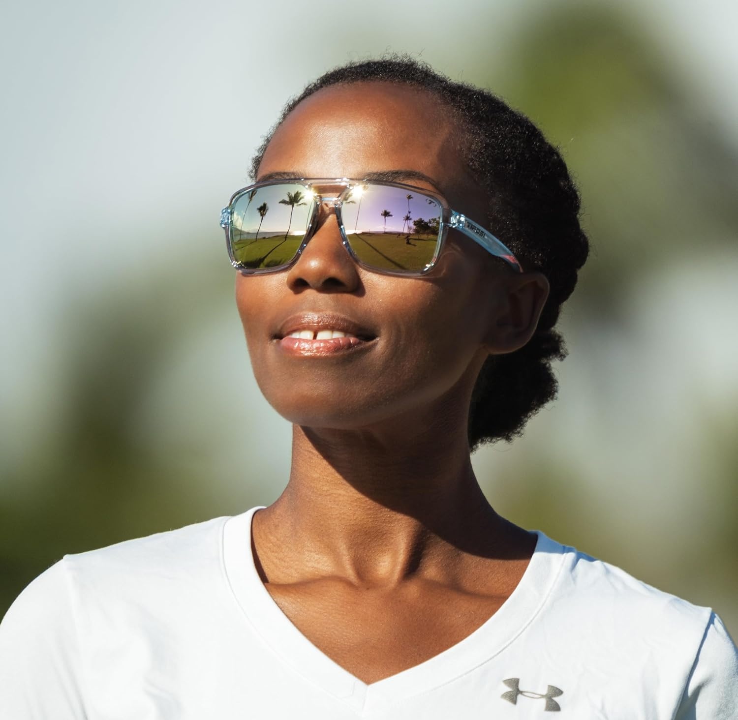 Tifosi Optics Salto Sunglasses(Blue Horizon (Pink Mirror))