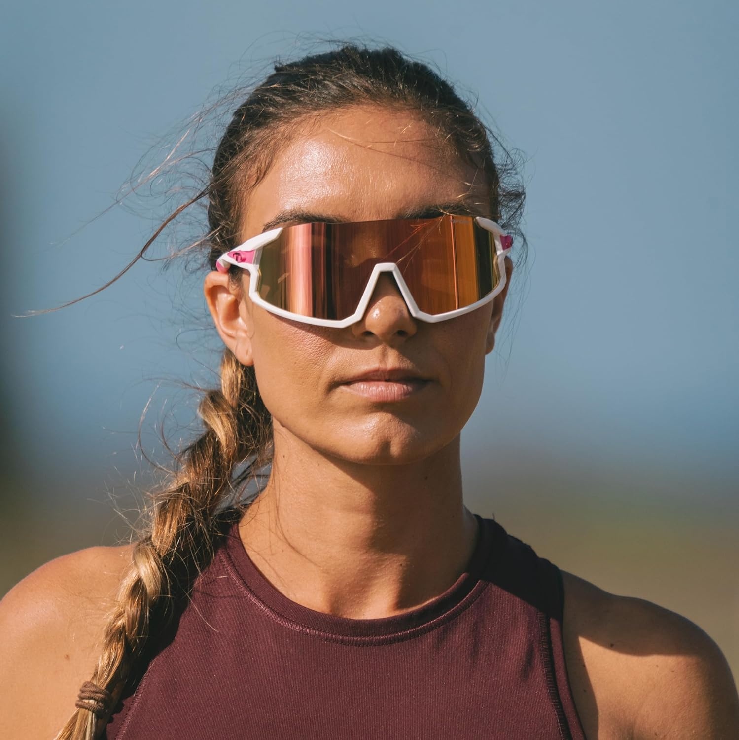 Tifosi Optics Stash Sunglasses – Ideal For Cycling (Gravel, MTB & Road), Baseball, Softball & Pickleball(Race Pink (Clarion Pink/Ac Red/Clear))