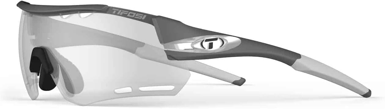 Tifosi Alliant Sport Mens Sunglasses – Ideal For Cycling, MTB and Baseball – Womens & Unisex Glasses(Gunmetal (Light Night Fototec))