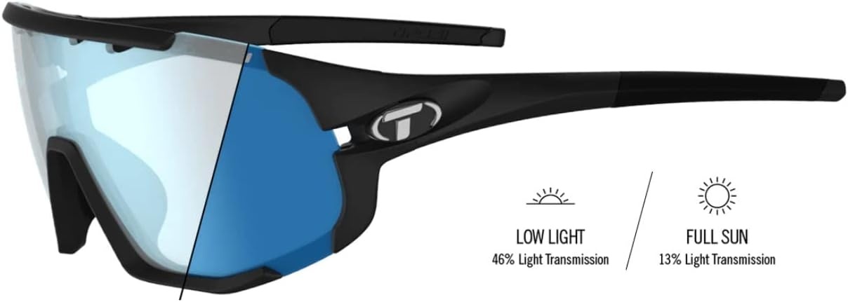 Tifosi Sledge(Matte Black (Clarion Blue Fototec Lens))