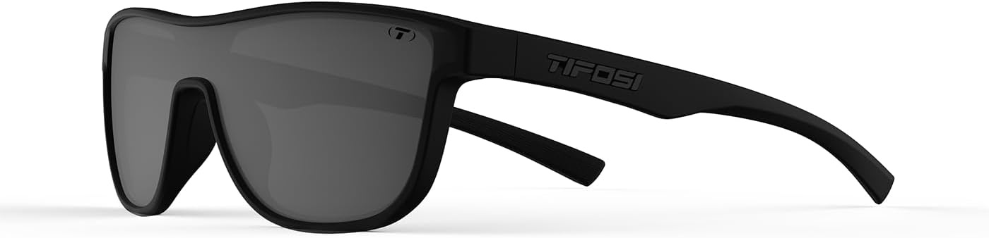 Tifosi Sizzle Tangle Free Sport Sunglasses – Ideal For Running, Cycling, Golf, Pickleball, Tennis and Trendy Lifestyle Look(Blackout (Smoke Lens))