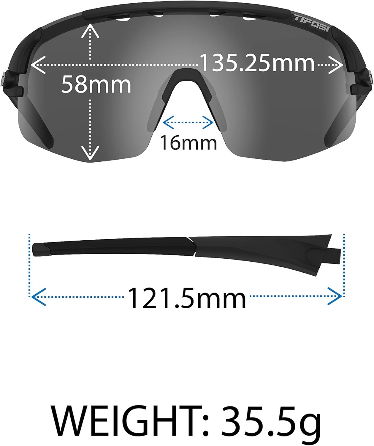 Tifosi Optics Sledge Lite Sunglasses – Ideal For Cycling (Road, Gravel, MTB), Baseball & Softball(Crystal Pink (Clarion Blue/Ac Red/Clear Lenses))