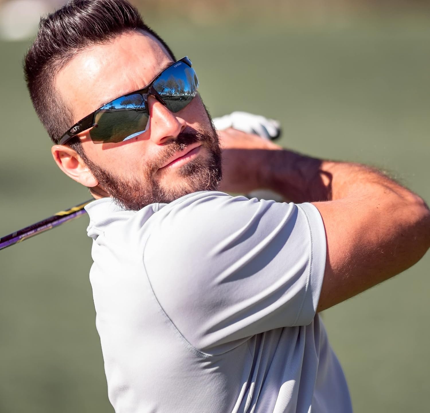 Tifosi Optics Centus Golf Sunglasses(Matte Black (Smoke Lens))