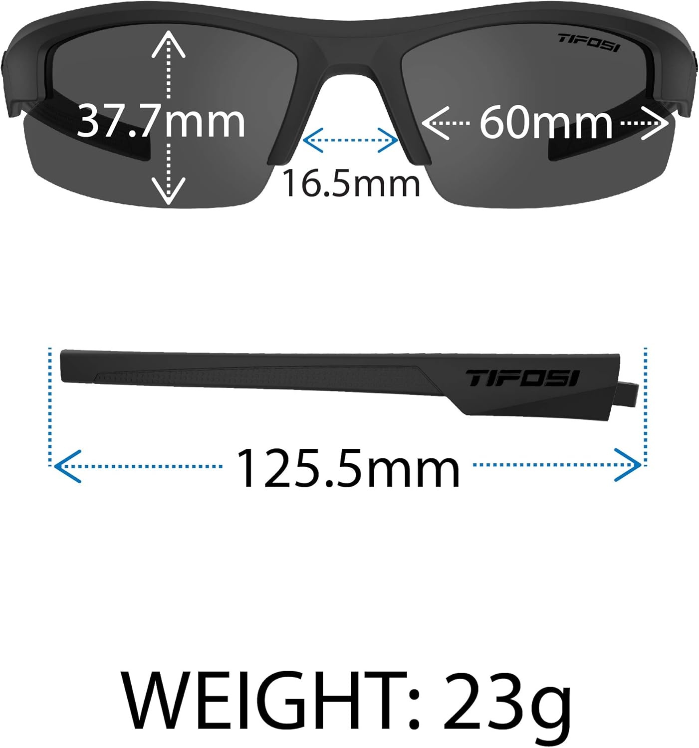 Tifosi ShutOut Multi-Sport Sunglasses – Ideal For Baseball, Golf and Great Lifestyle Look(Matte White (Smoke Red Lens))